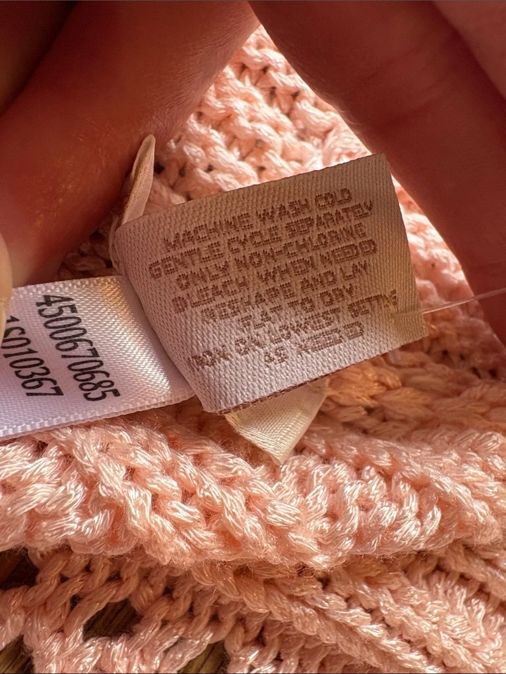 Chico’s sz L (2) antique stitch Vivien cardigan pink cardigan sweater NWT